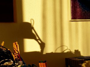 Die Morgensonne betritt mein Atelier